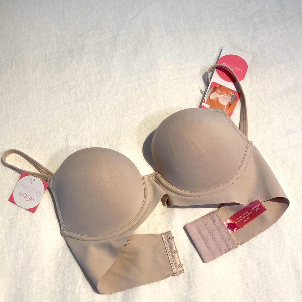 Sophie B one push-up bra 34C invisible edge